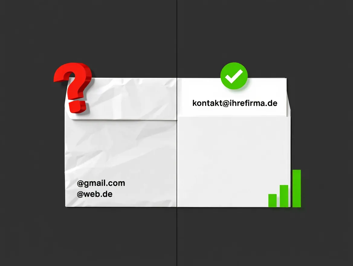 Professionelle E-Mail-Adresse mit eigener Domain