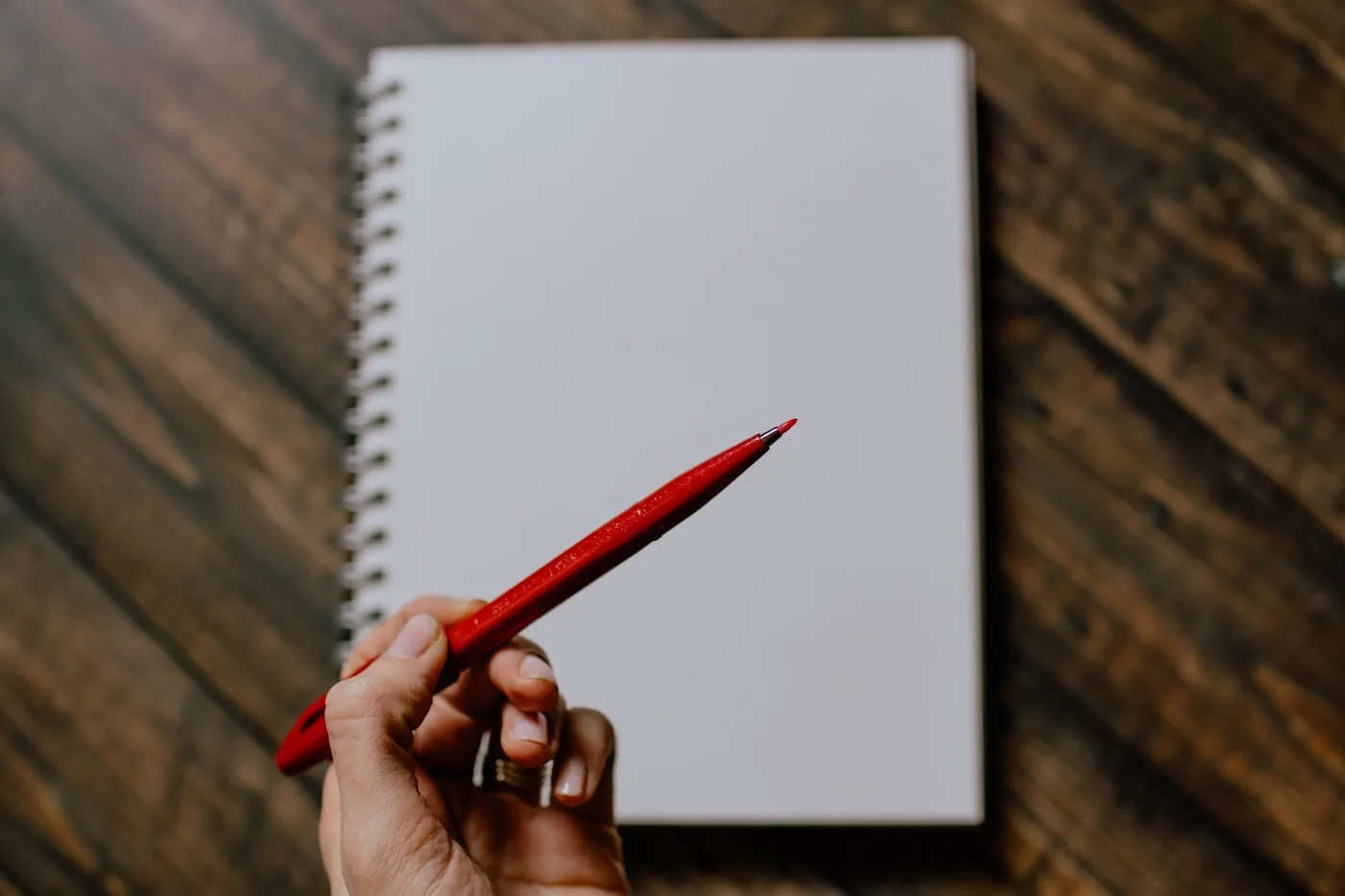Red pen corrections on a printed text