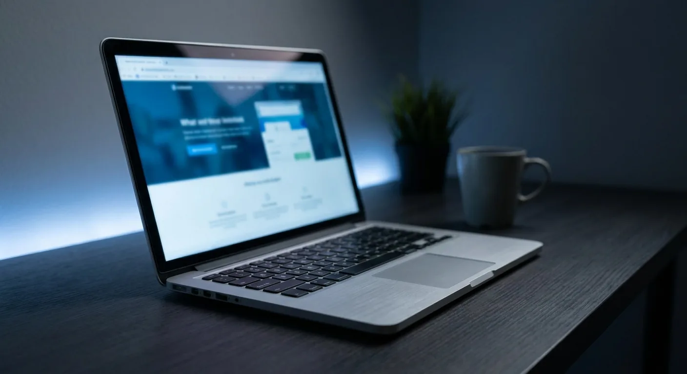 Example of custom web design on desktop and smartphone